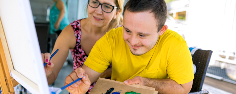 InVision Stock Person Supported Painting Therapy