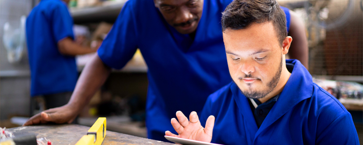 InVision Stock Two Men Working Industrial Setting
