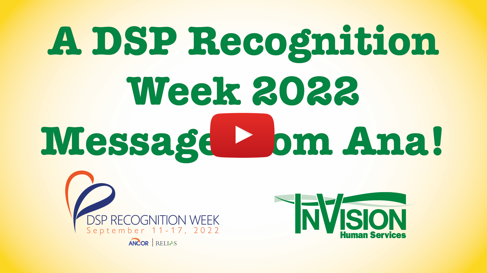 DSP Recognition Week 2022 | Message from Ana