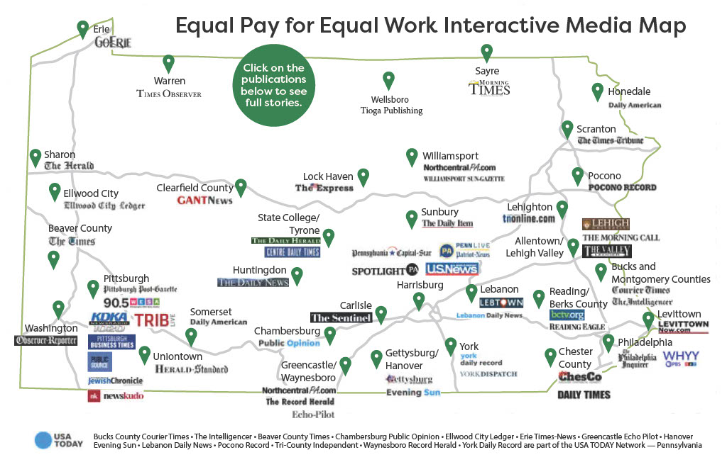 Equal Pay for Equal Work Media Map
